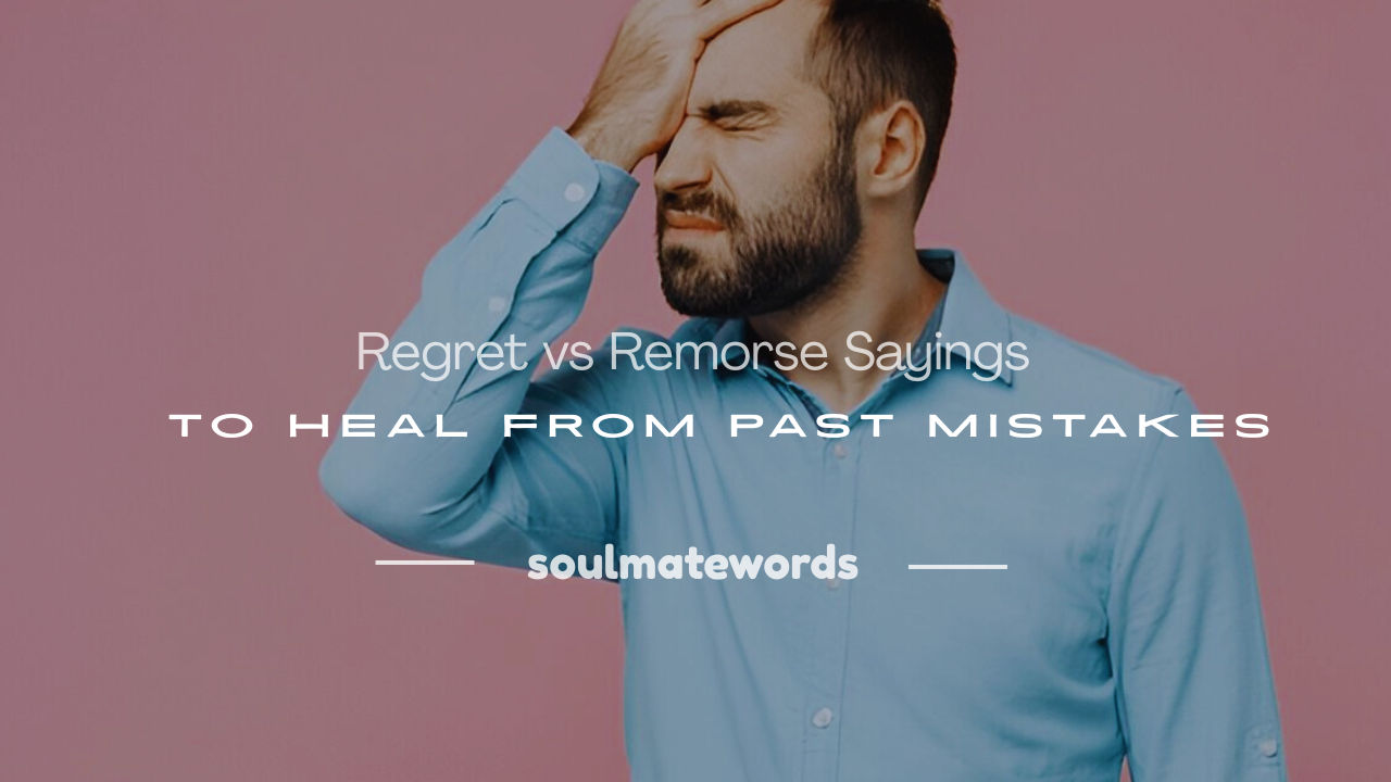 regret vs remorse