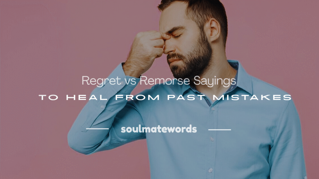 regret vs remorse