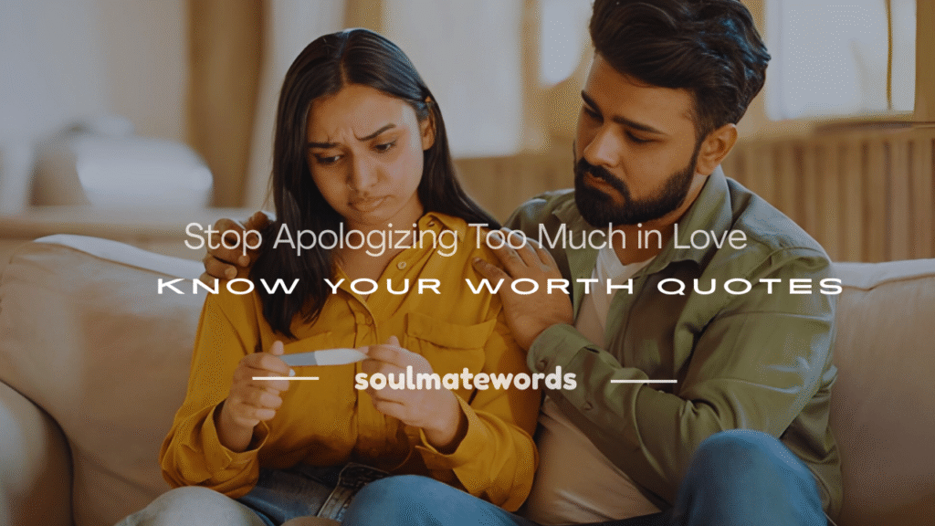 apologizing too much in a relationship