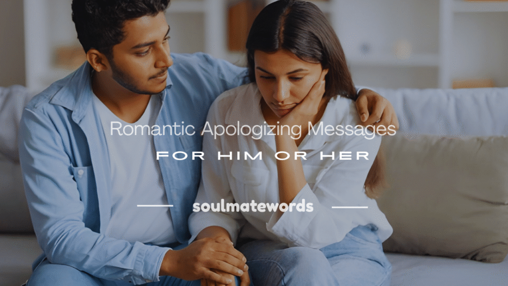 apologizing