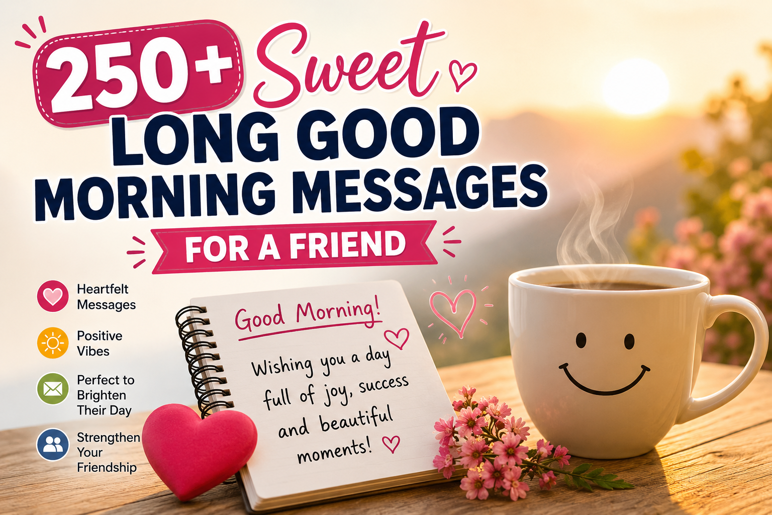 250+ Sweet Long Good Morning Messages for a Friend