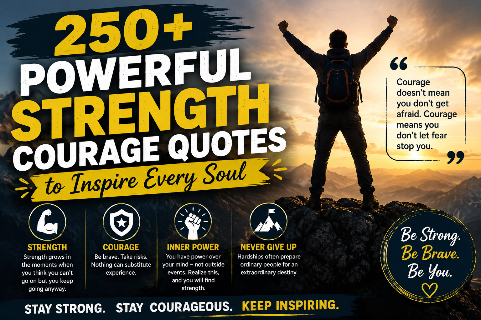 250+ Powerful Strength Courage Quotes to Inspire Every Soul
