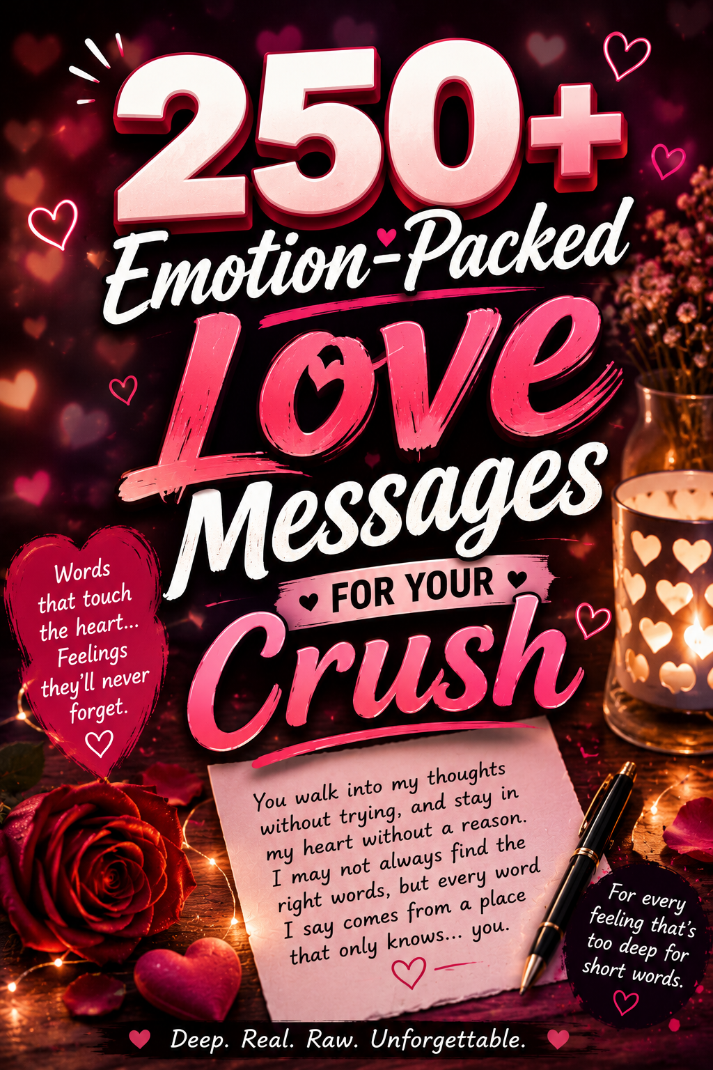 250+ Emotion-Packed Love Messages for Your Crush