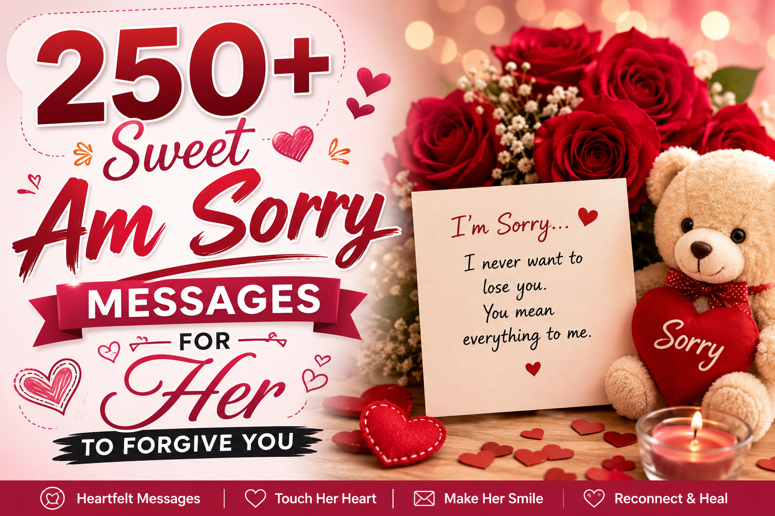 250+ Sweet Am Sorry Messages for Her to Forgive You