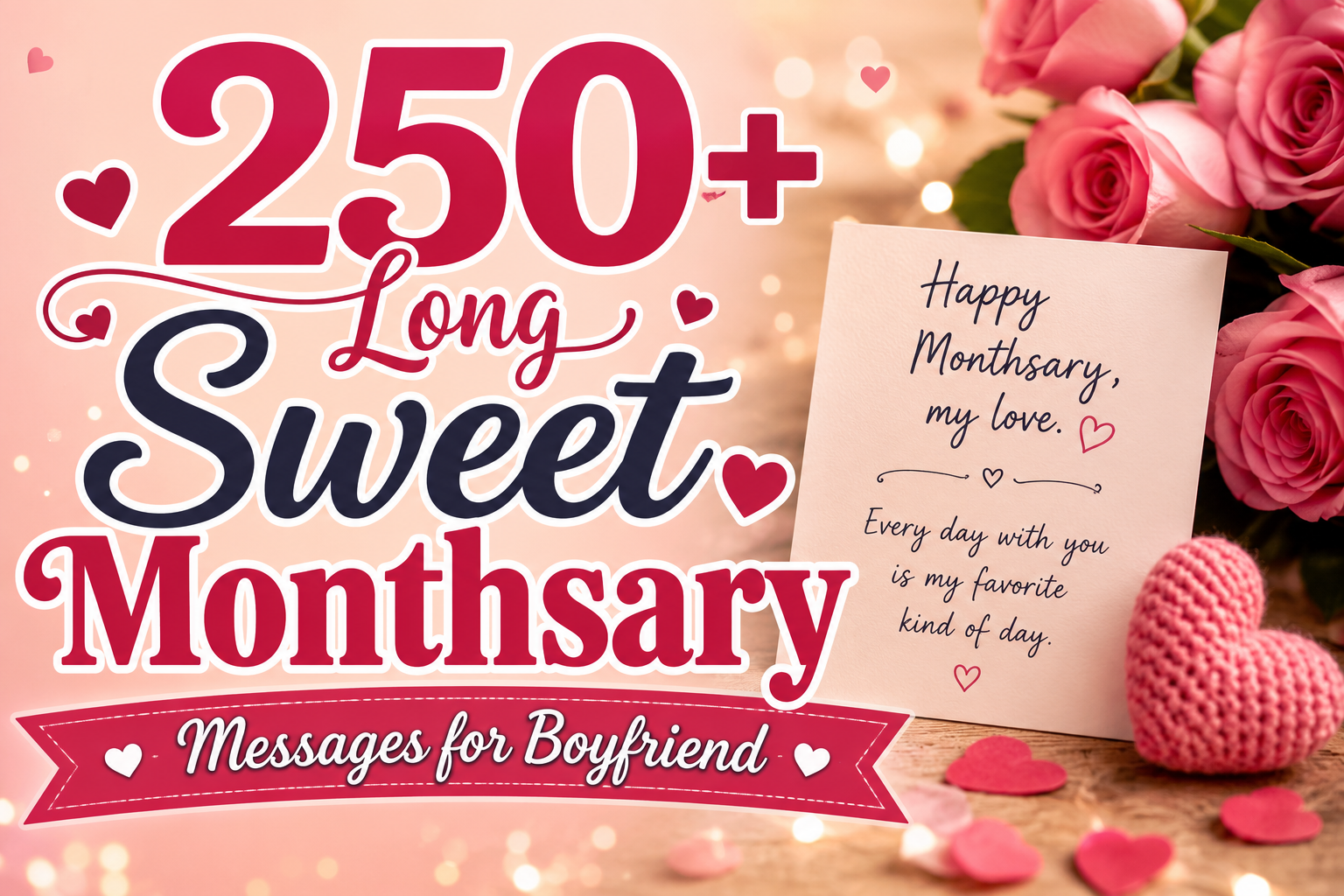 250+ Long Sweet Monthsary Messages for Boyfriend