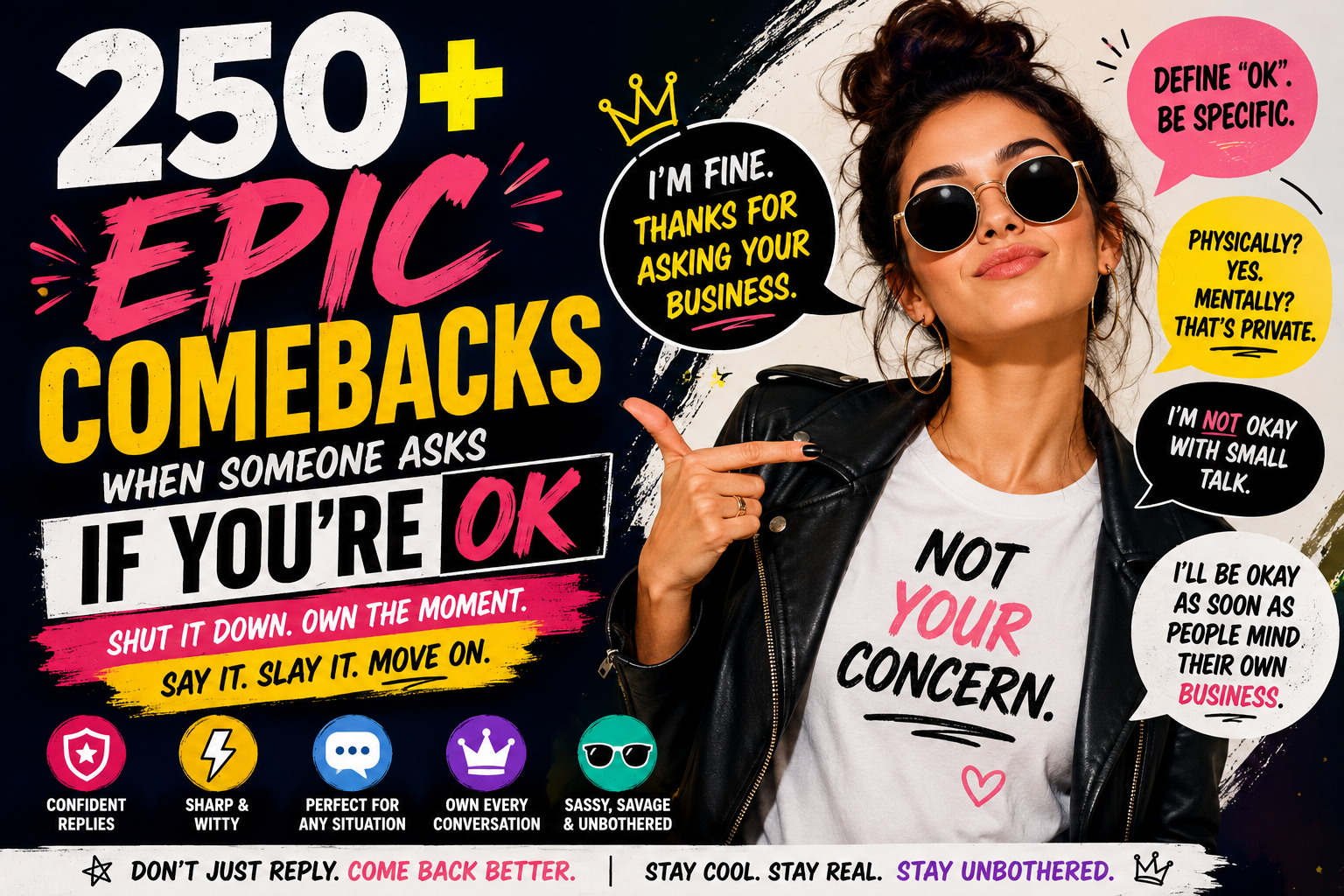 250+ Epic Comebacks When Someone Asks If You’re OK