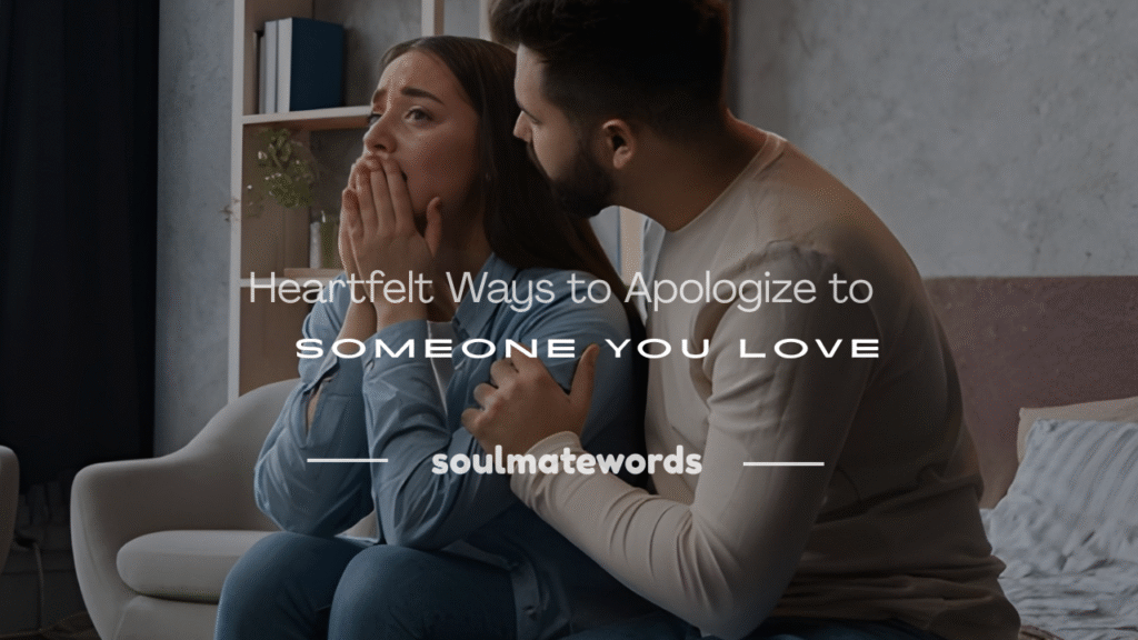 how to apologize to someone you love