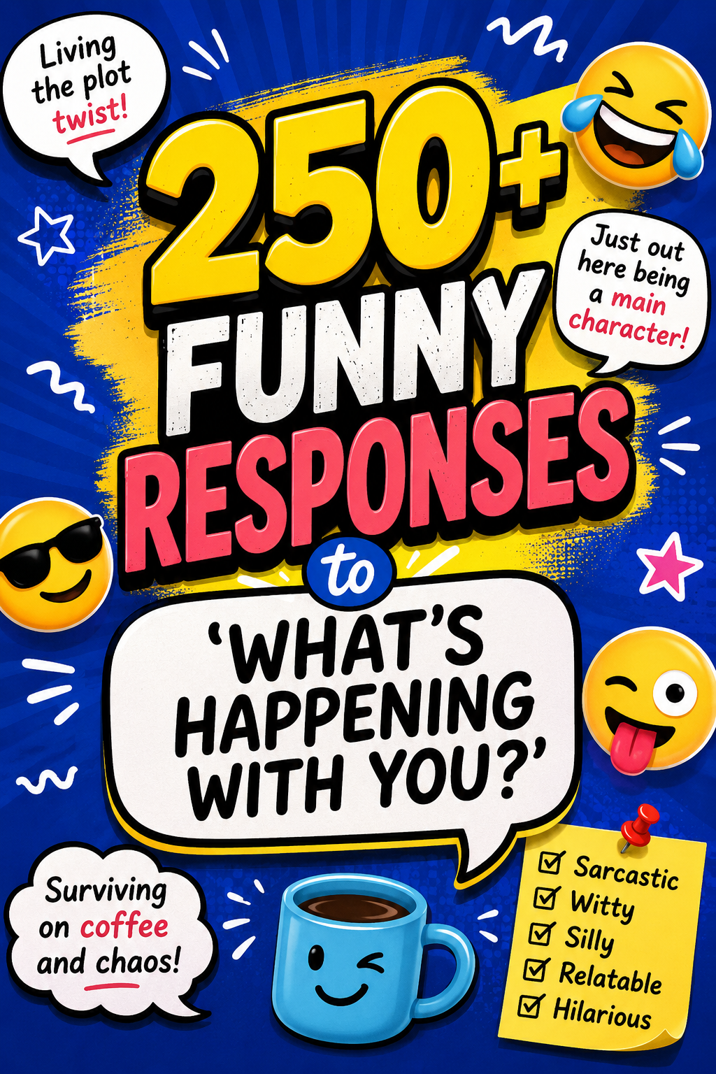 250+ Funny Responses to ‘What's Happening With You?’