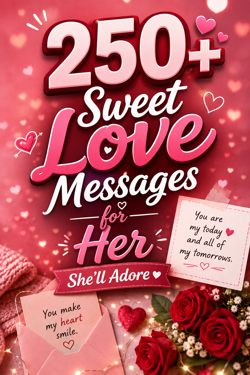 250+ Sweet Love Messages for Her She’ll Adore