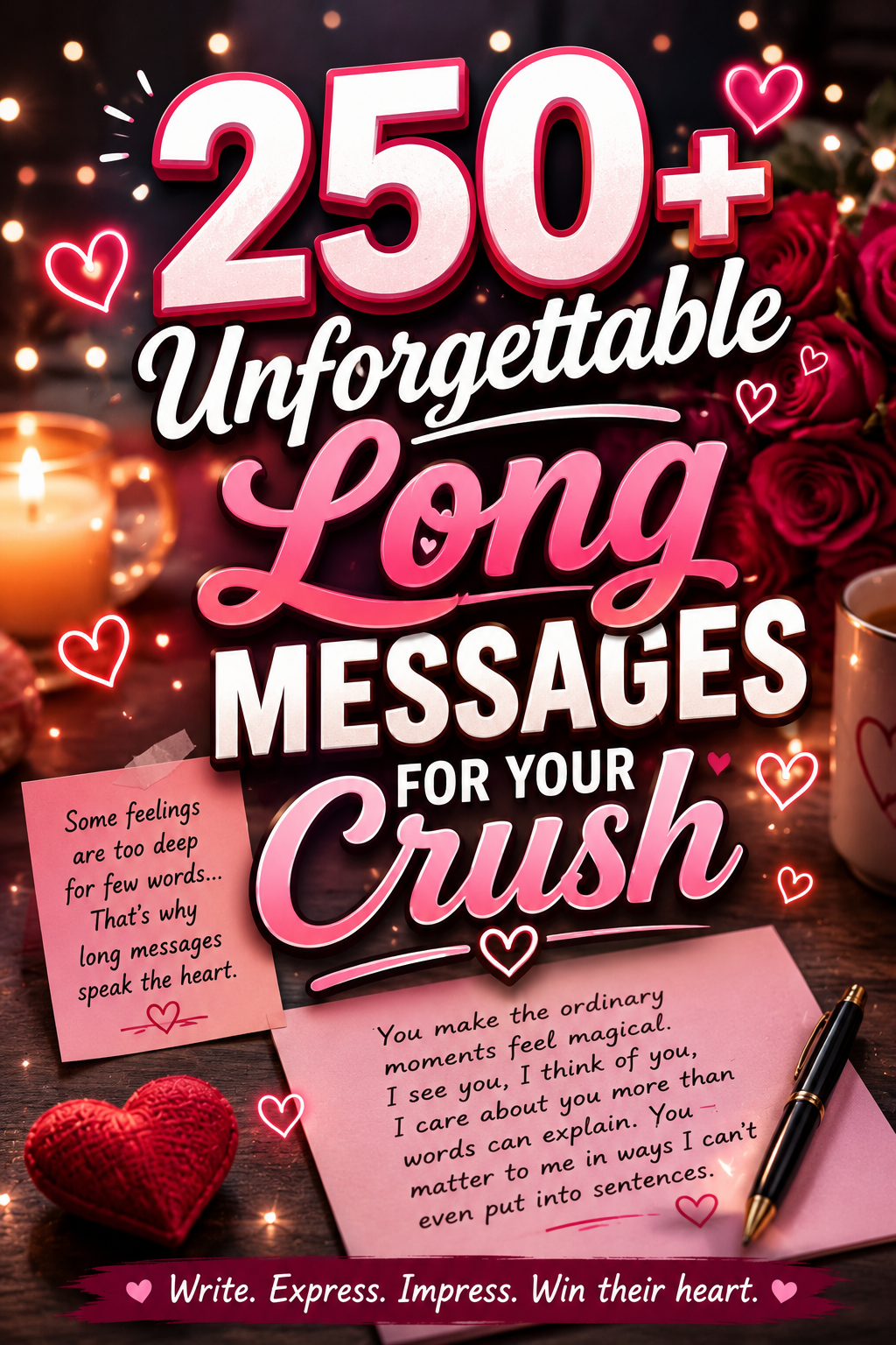 250+ Unforgettable Long Messages for Your Crush