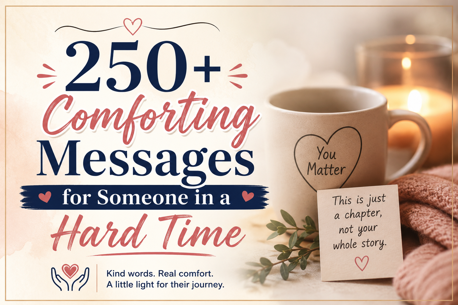 250+ Comforting Messages for Someone in a Hard Time