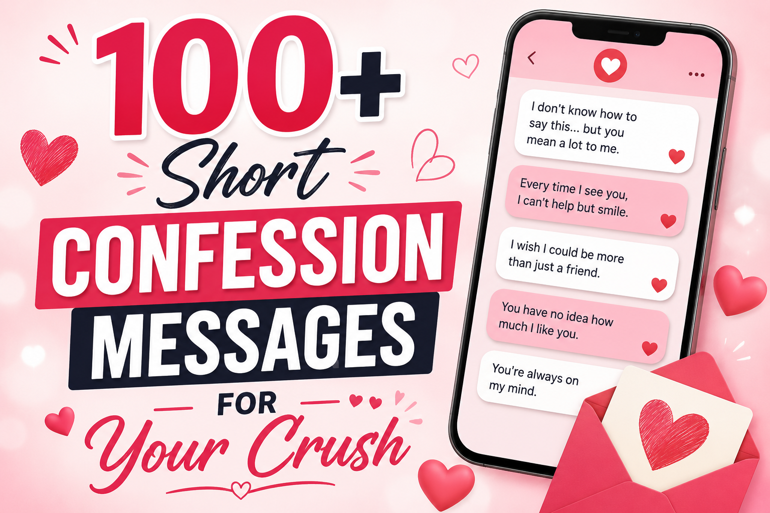 100+ Short Confession Messages for Your Crush