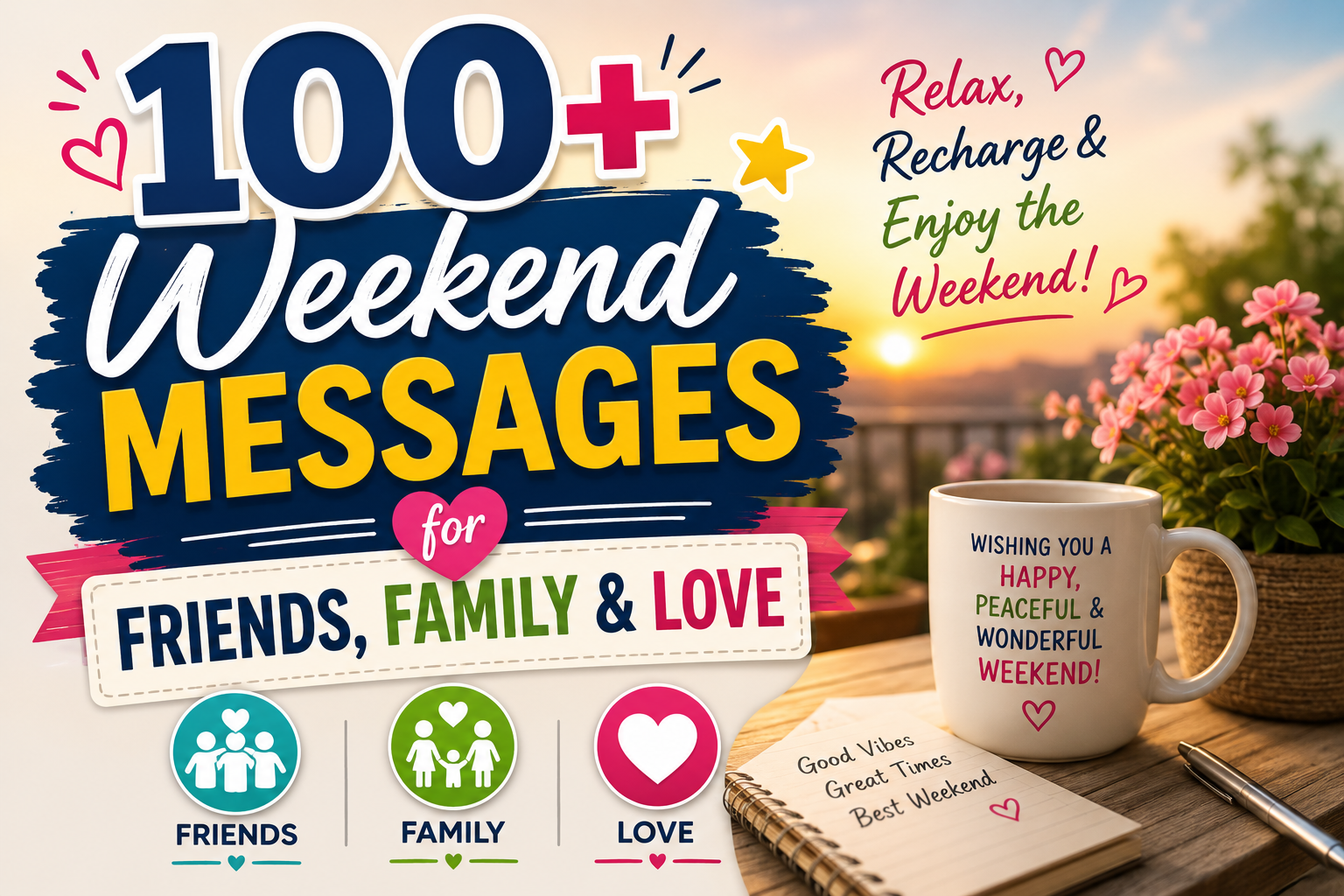 100+ Weekend Messages for Friends, Family & Love
