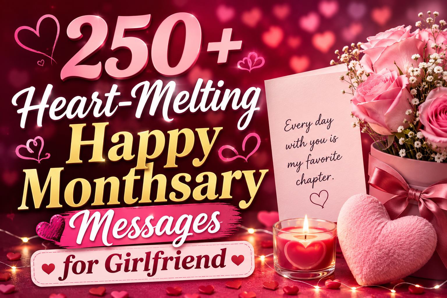 250+ Heart-Melting Happy Monthsary Messages for Girlfriend