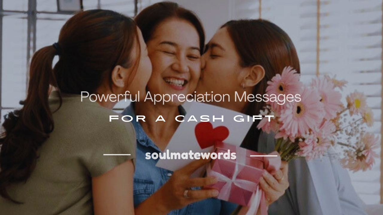 appreciation message for cash gift