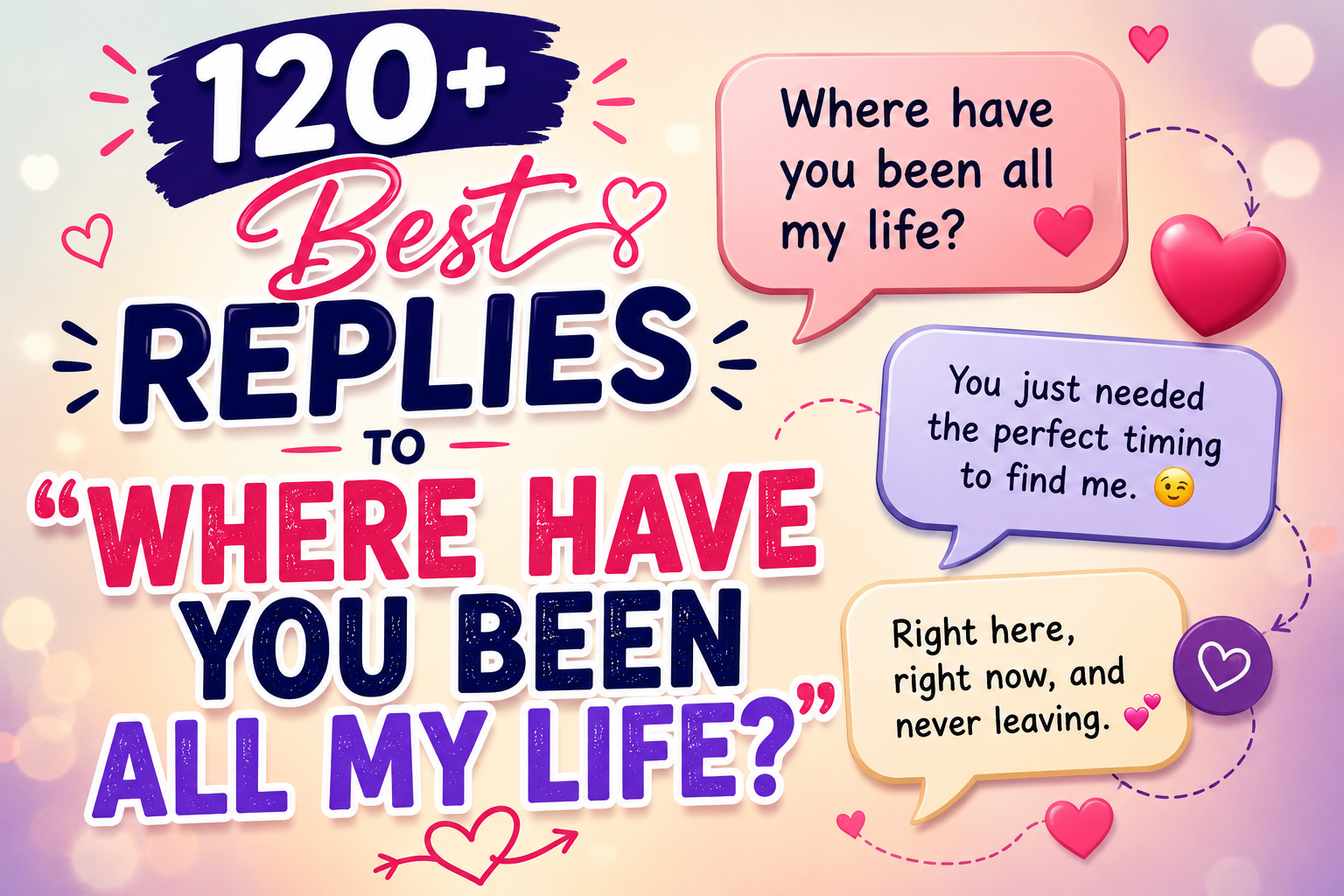 120+ Best Replies to "Where Have You Been All My Life?"