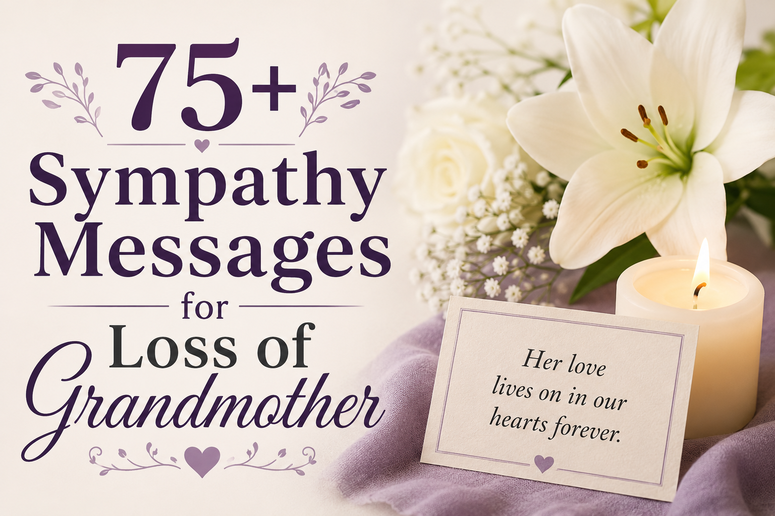 75+ Sympathy Messages for Loss of Grandmother