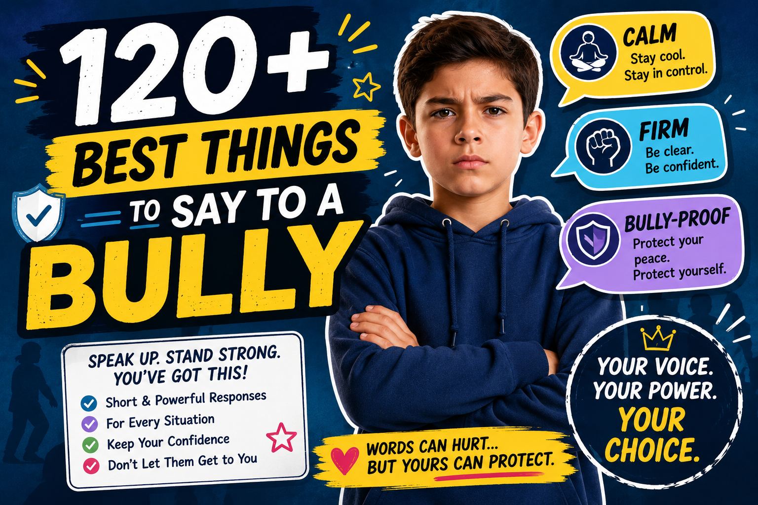 120+ Best Things to Say to a Bully (Calm, Firm, Bully-Proof)
