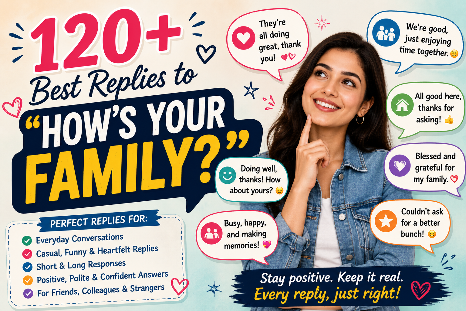 120+ Best Replies to “How’s Your Family?”