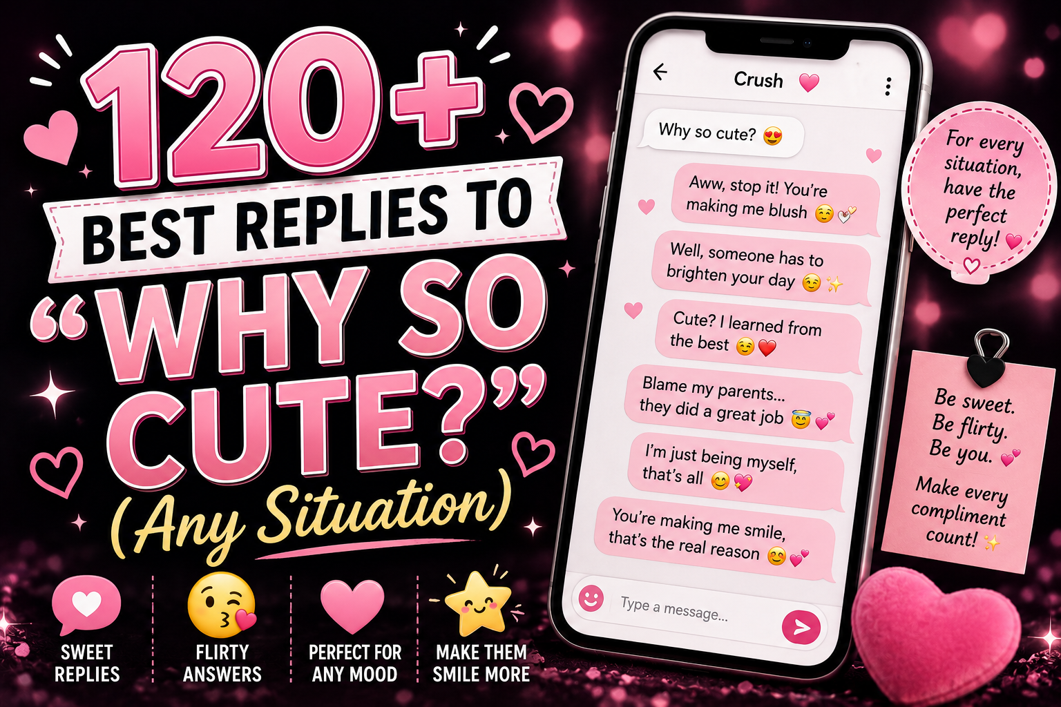 120+ Best Replies to “Why So Cute?” (Any Situation)