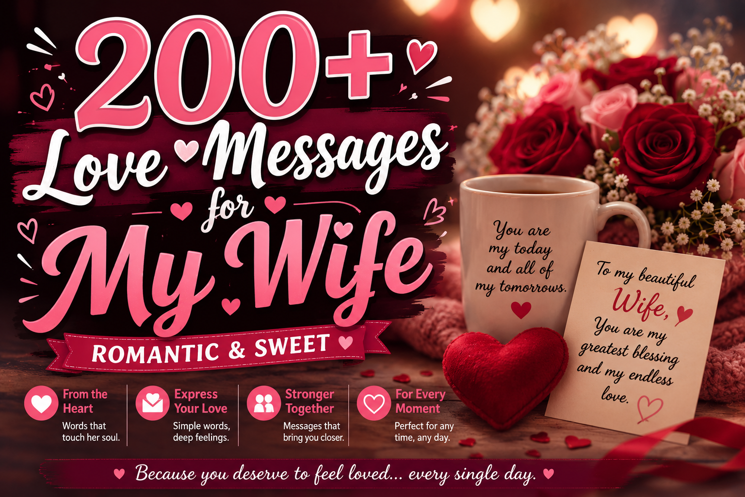 200+ Love Messages for My Wife (Romantic & Sweet)
