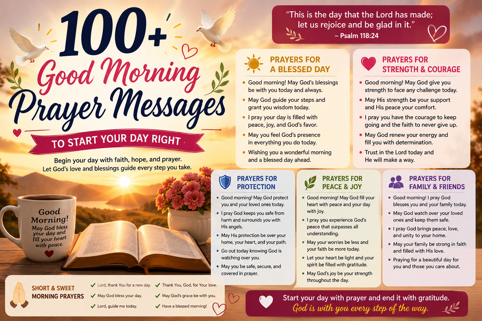 100+ Good Morning Prayer Messages to Start Your Day Right