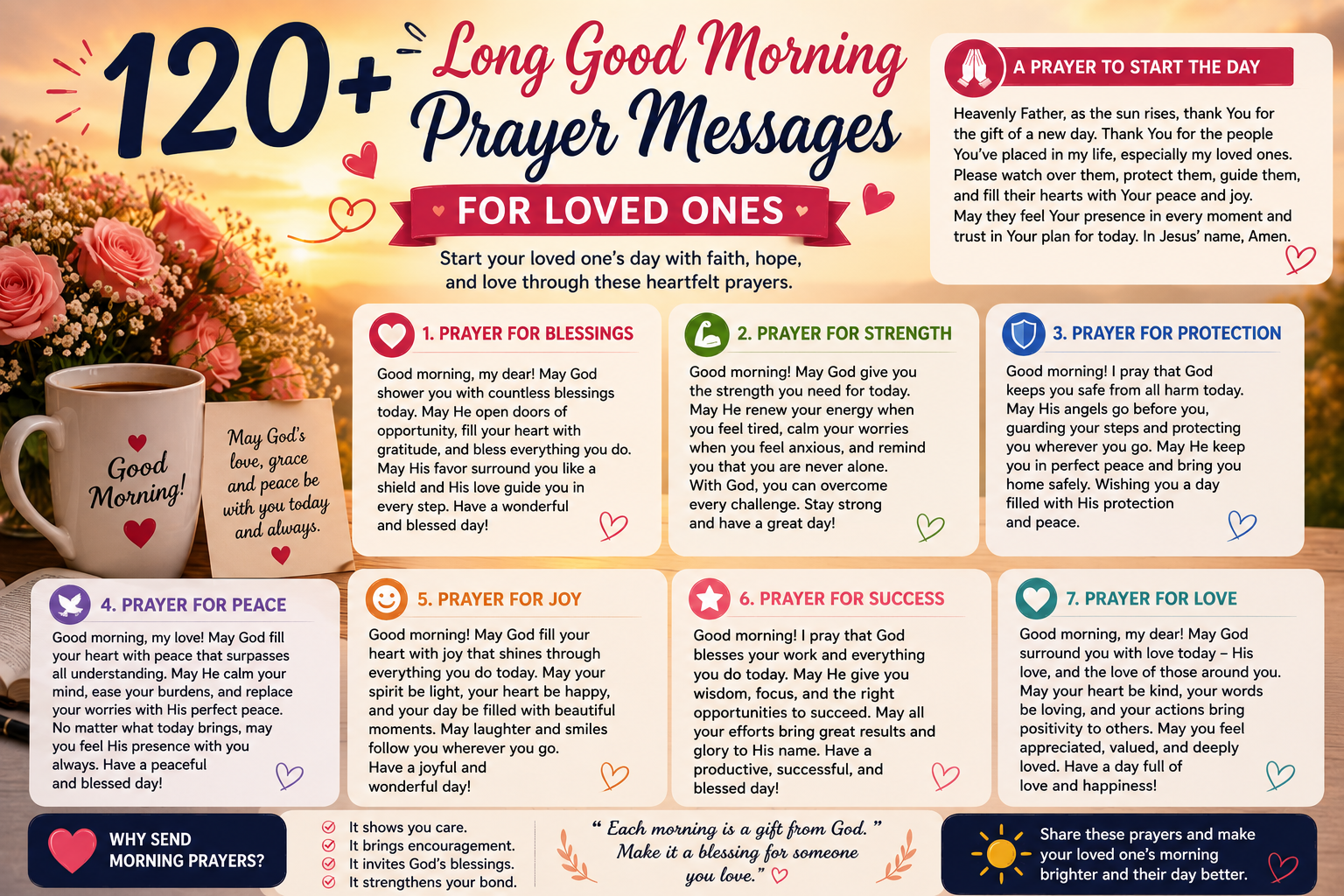 120+ Long Good Morning Prayer Messages for Loved Ones