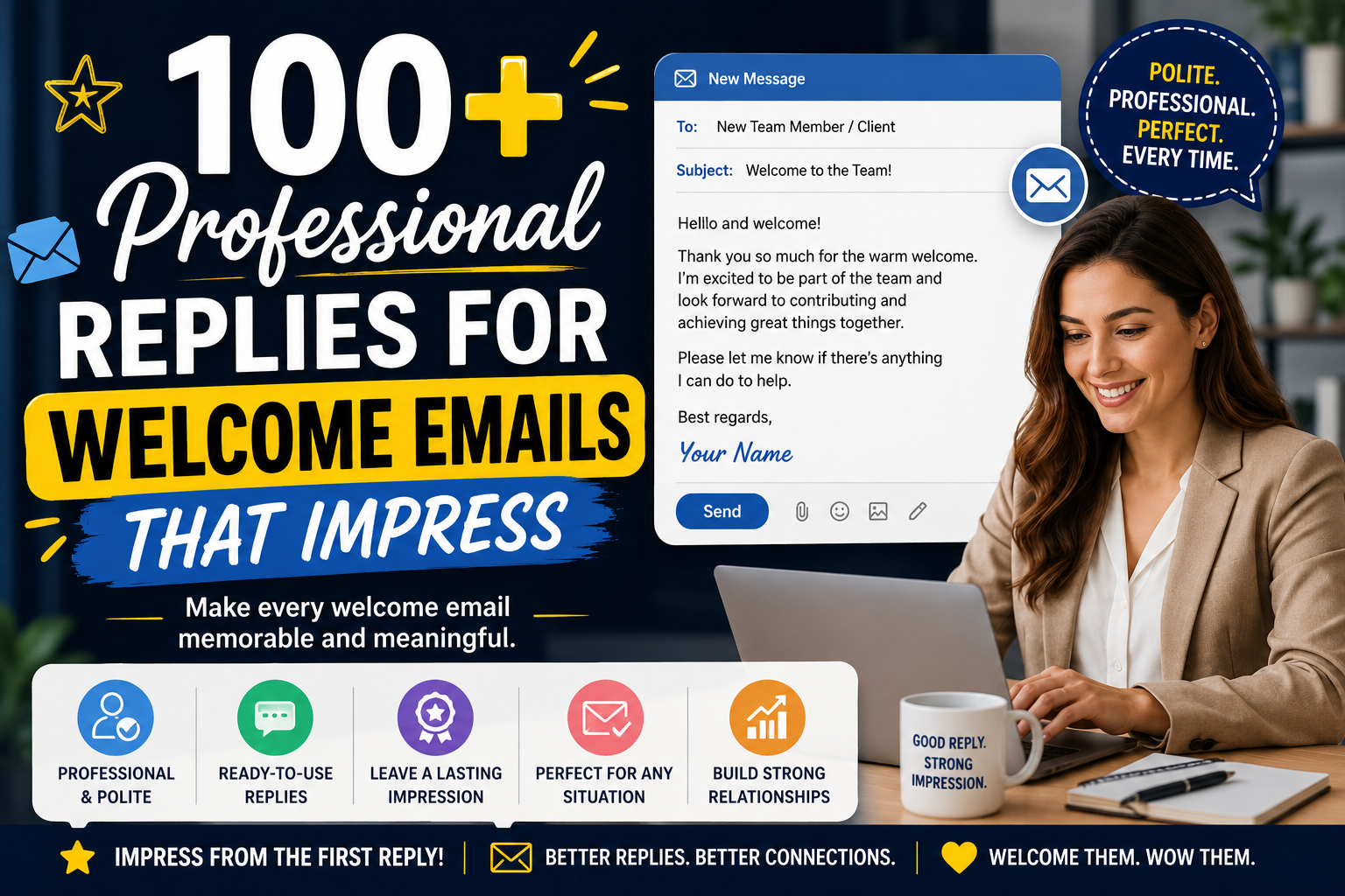 100+ Professional Replies for Welcome Emails That Impress