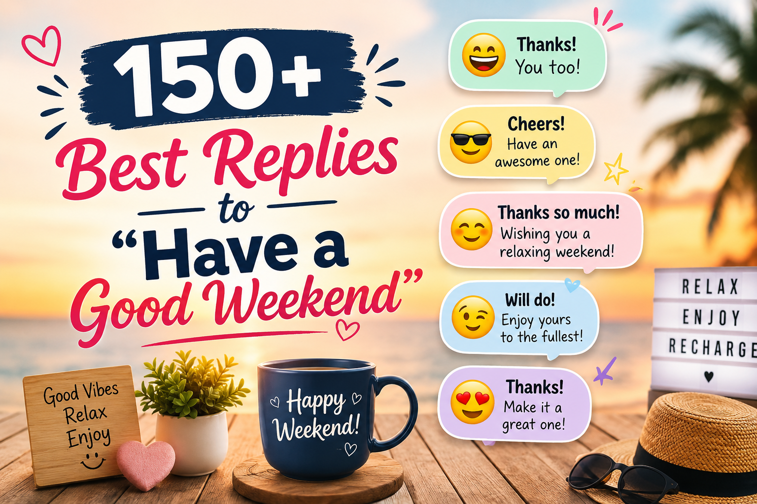150+ Best Replies to “Have a Good Weekend”