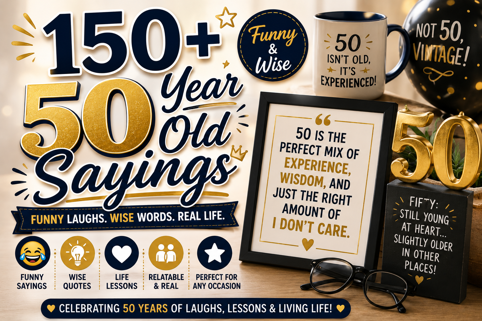 150+ 50 Year Old Sayings (Funny & Wise)