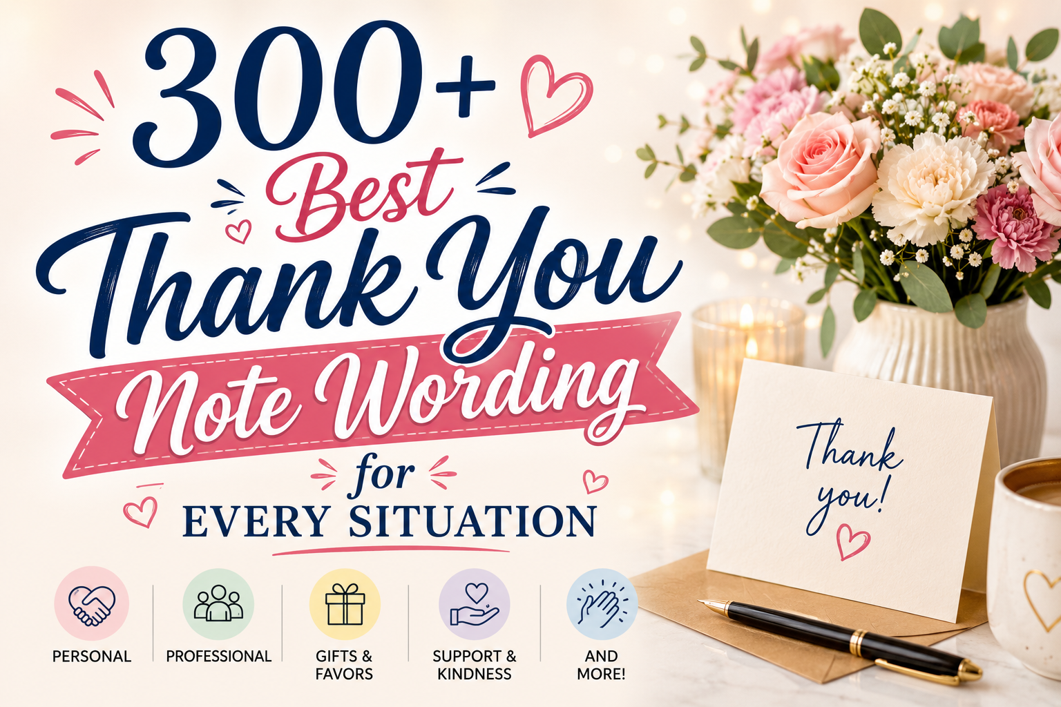 300+ Best Thank You Note Wording for Every Situation