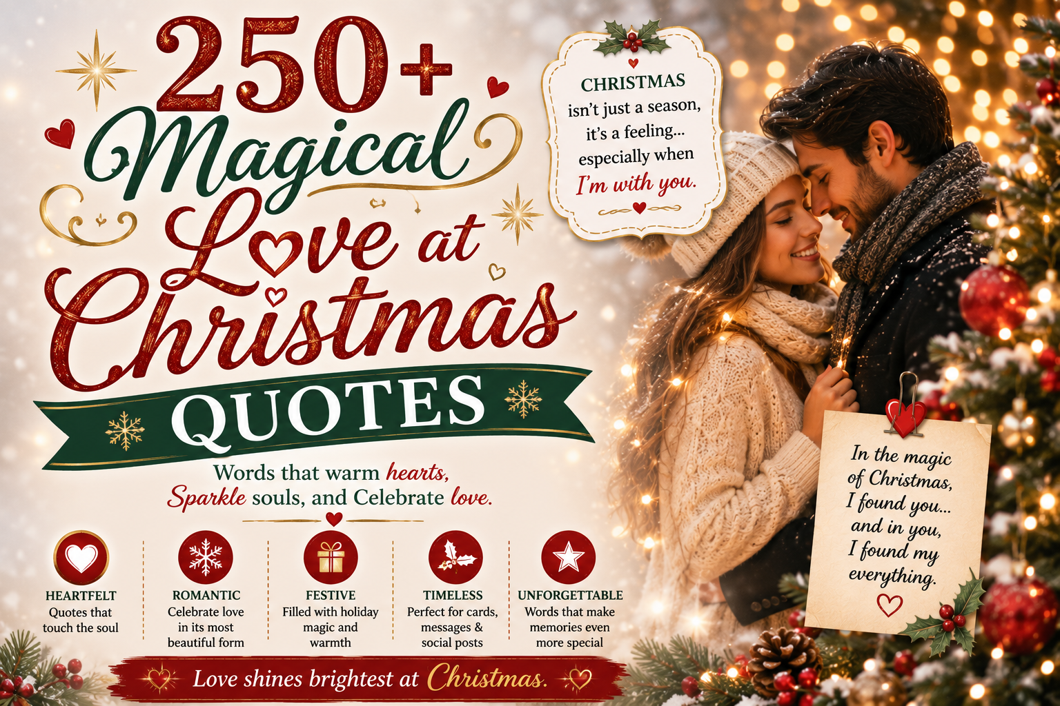250+ Magical Love at Christmas Quotes