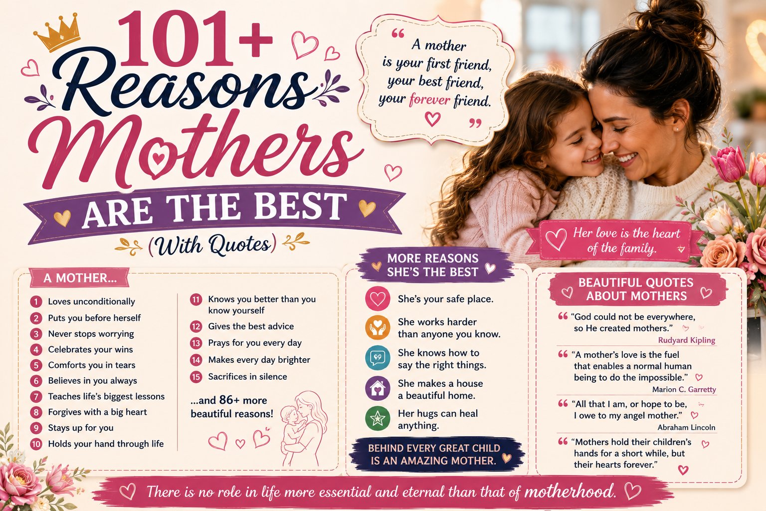 101+ Reasons Mothers Are the Best (With Quotes)