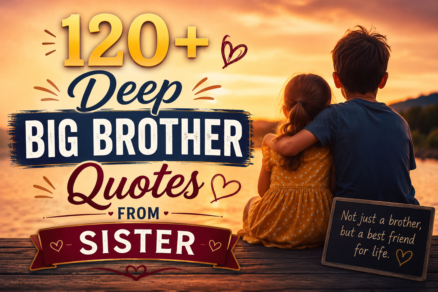 120+ Deep Big Brother Quotes From Sister
