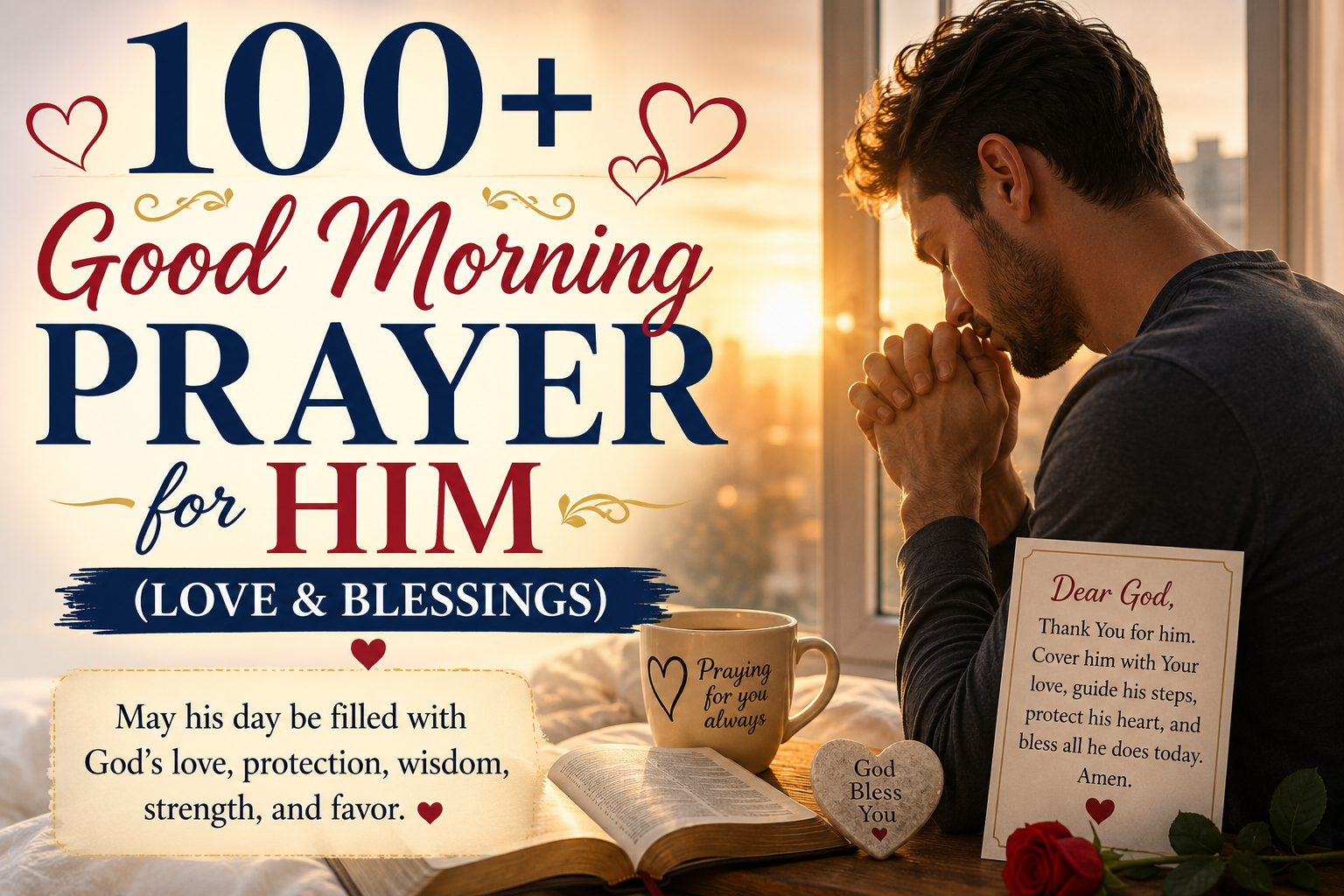 100+ Good Morning Prayer for Him (Love & Blessings)