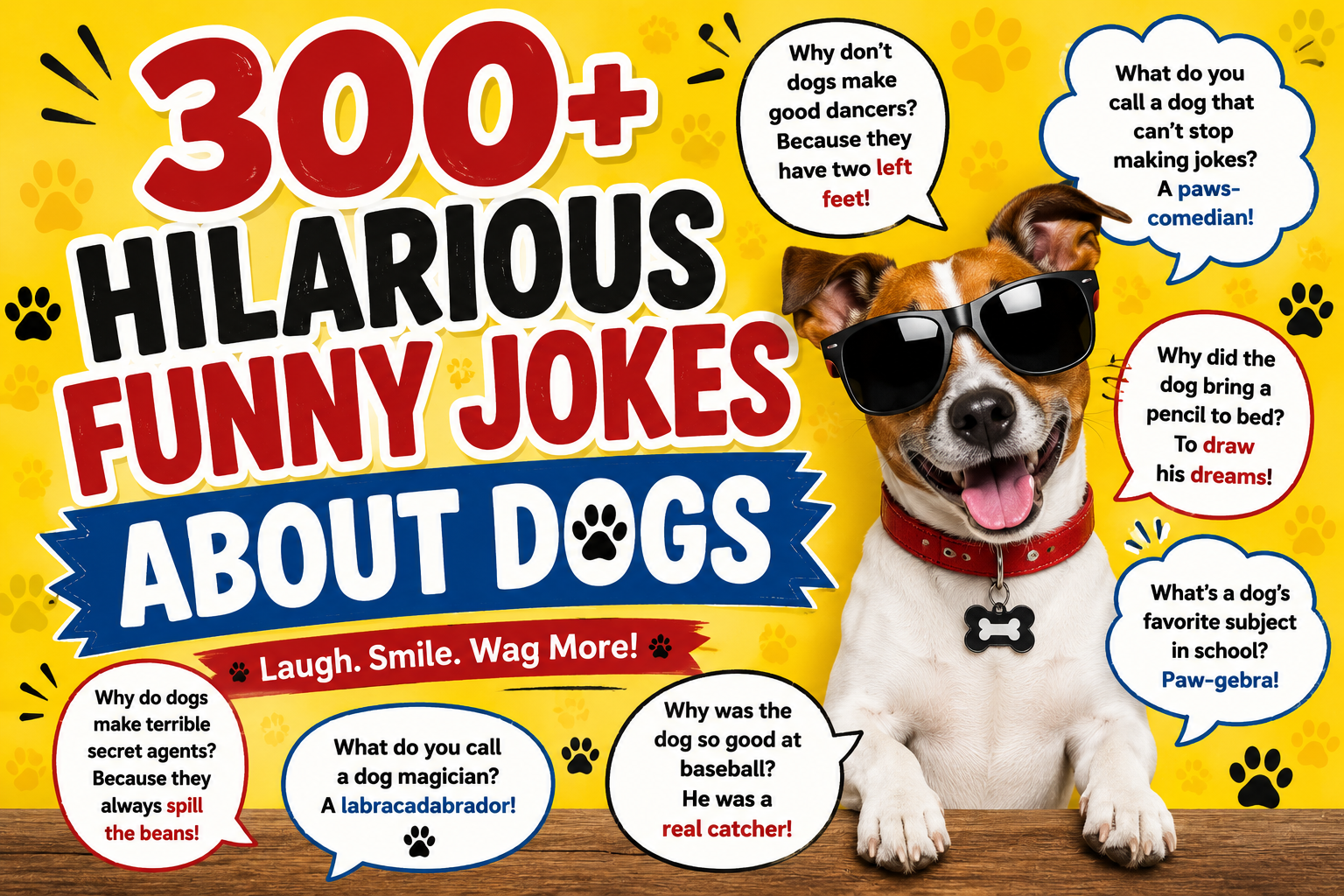 300+ Hilarious Funny Jokes About Dogs