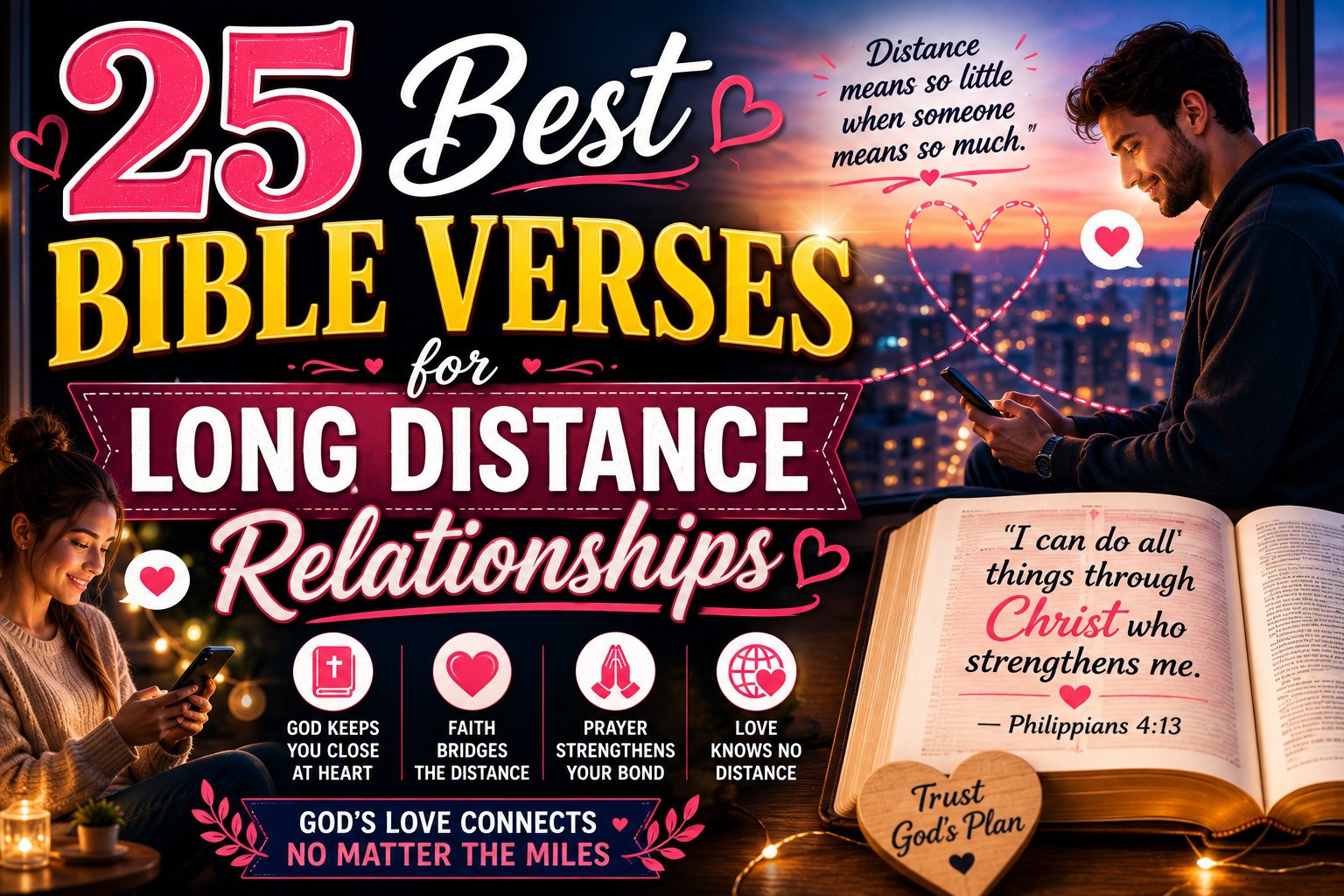 25 Best Bible Verses for Long Distance Relationships