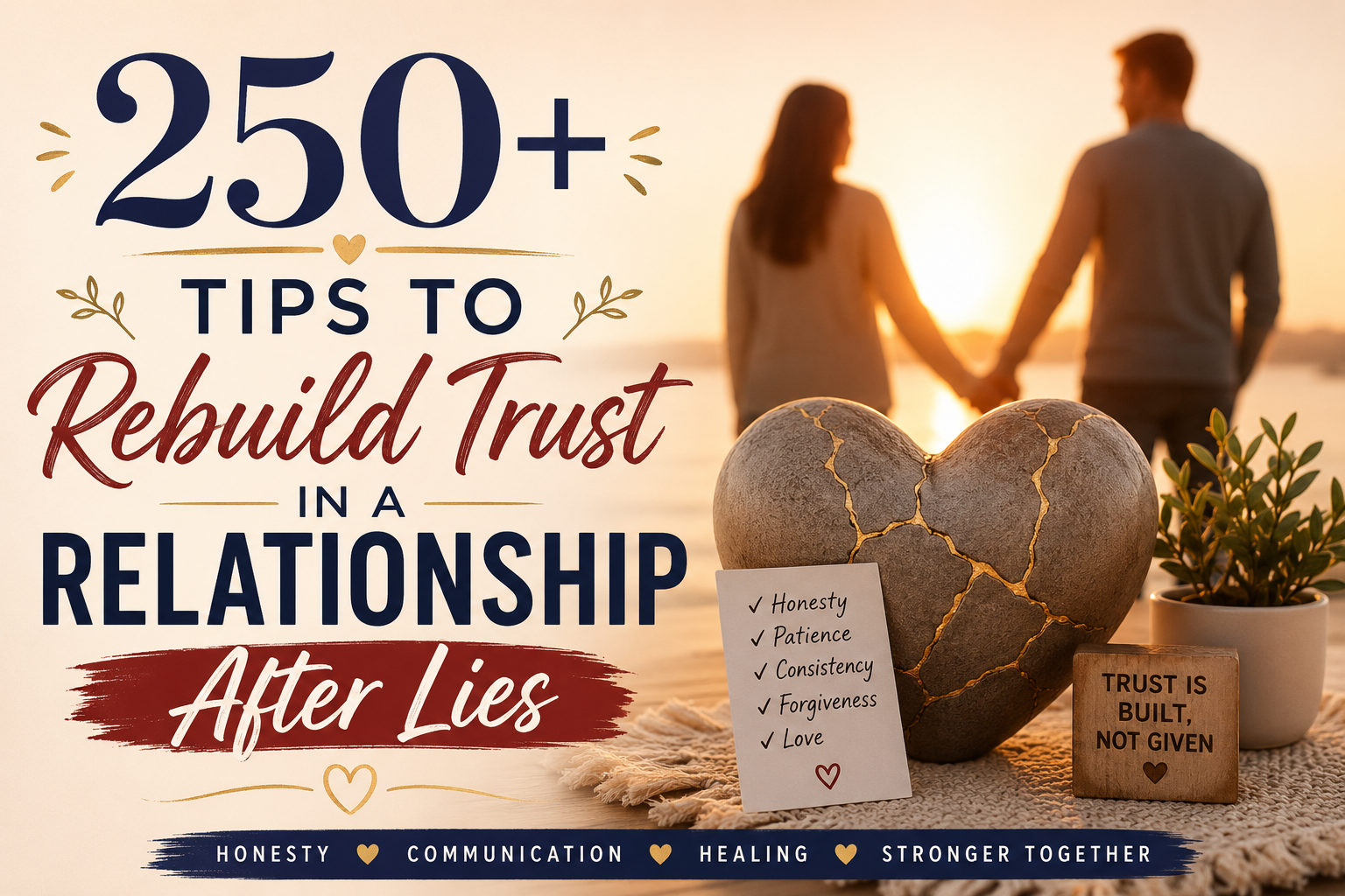 250+ Tips to Rebuild Trust in a Relationship After Lies