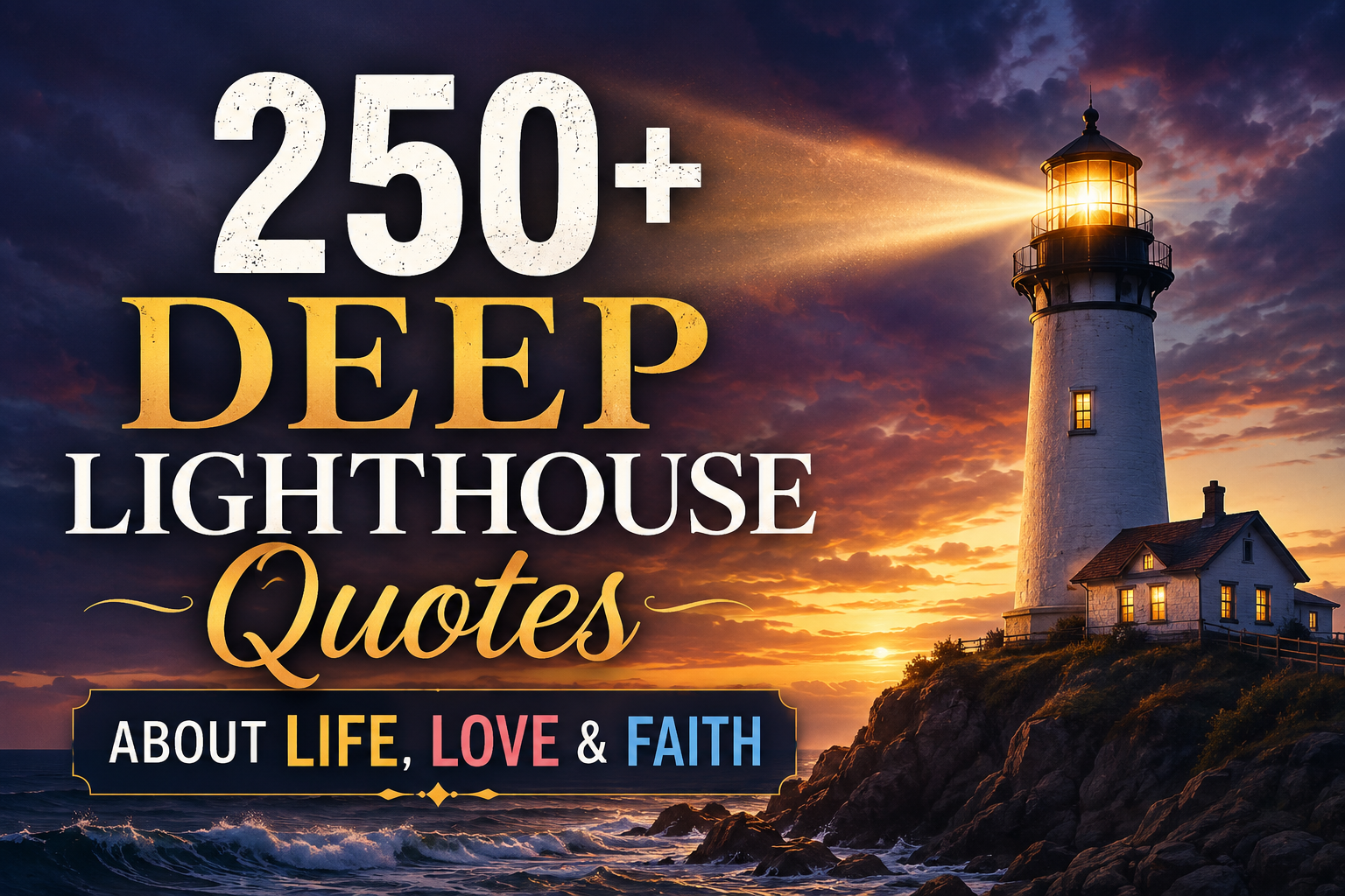 250+ Deep Lighthouse Quotes About Life, Love & Faith
