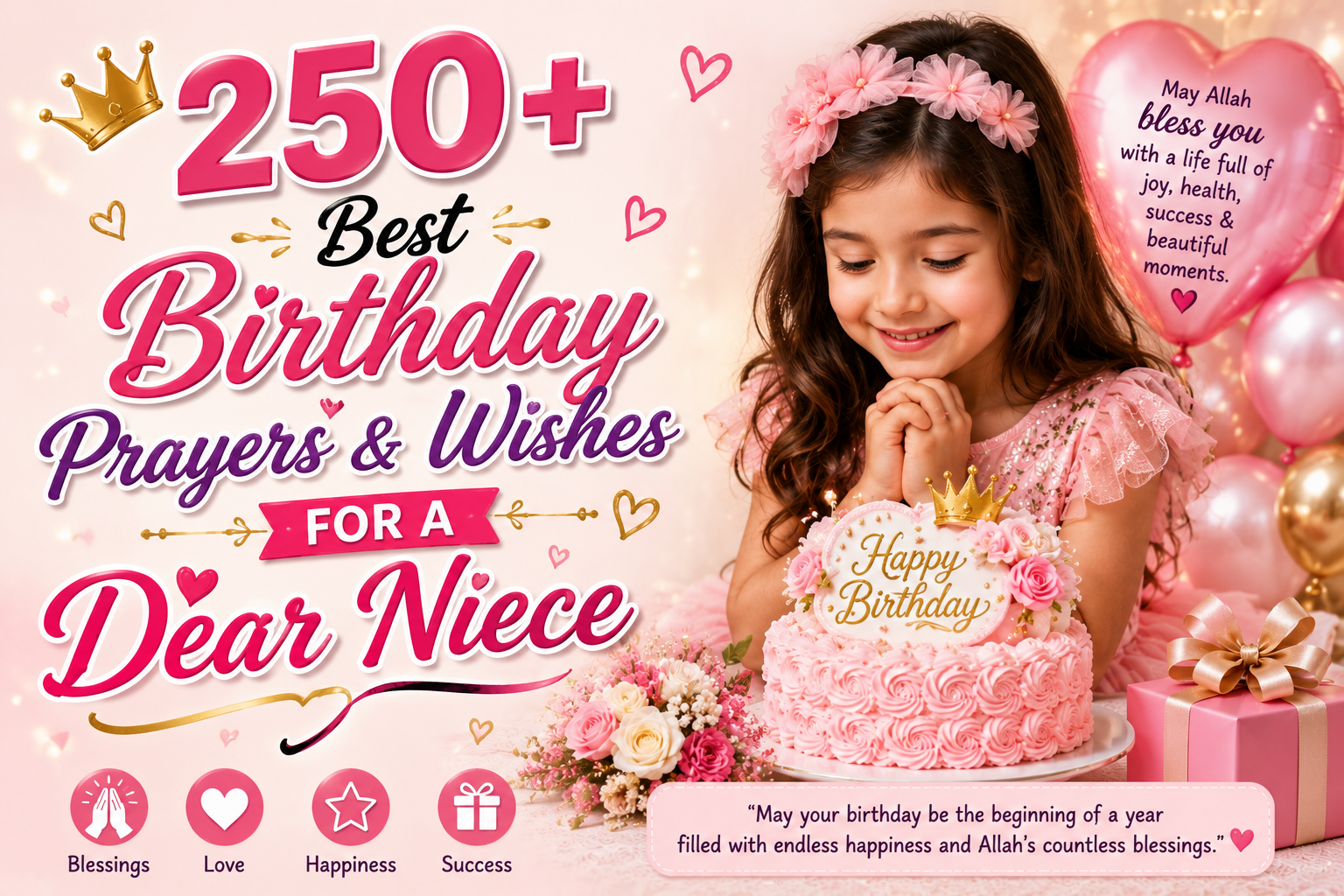 250+ Best Birthday Prayers & Wishes for a Dear Niece