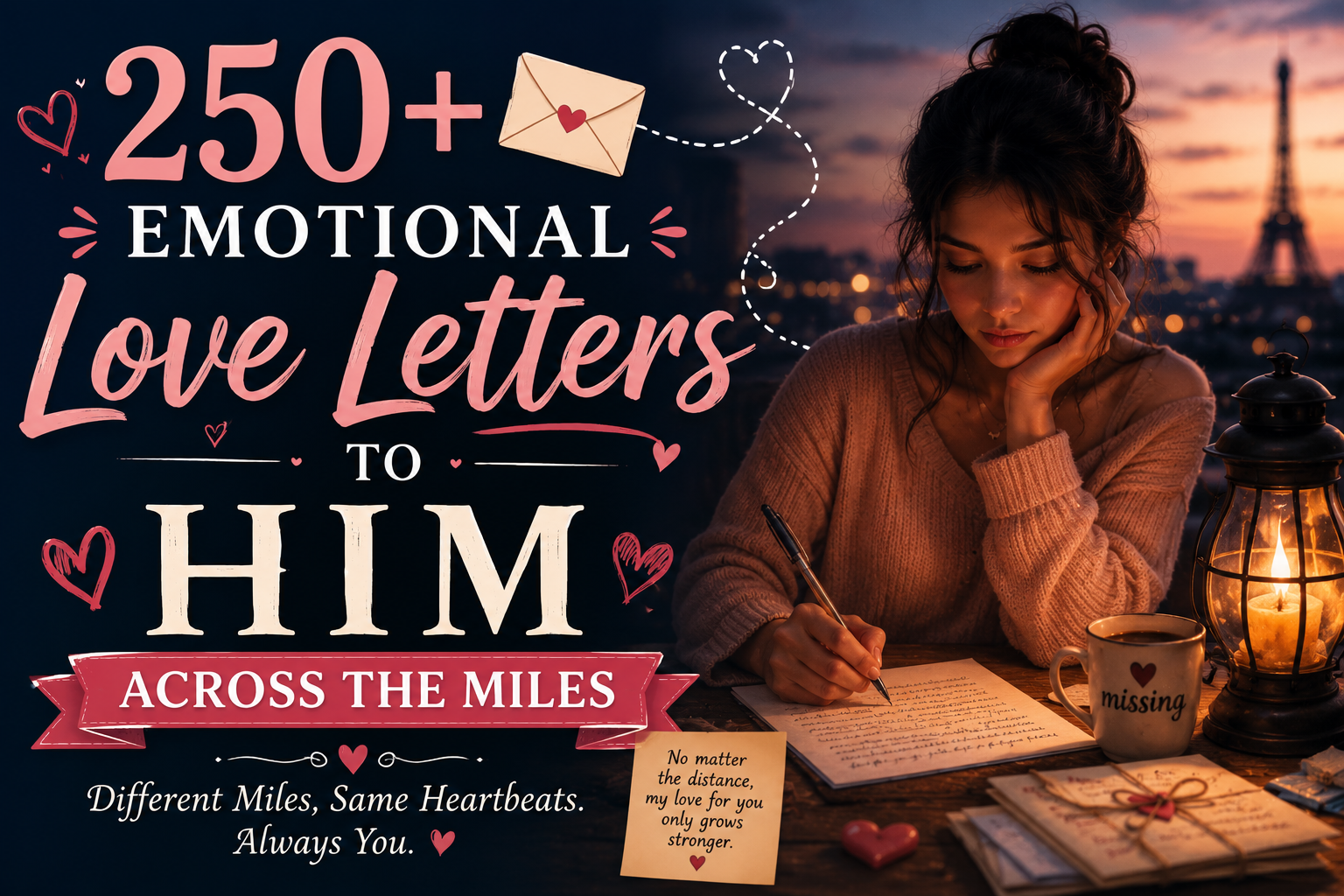 250+ Emotional Love Letters to Him Across the Miles