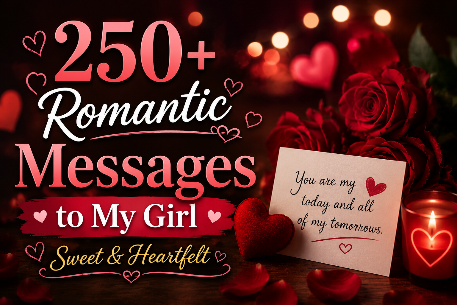 250+ Romantic Messages to My Girl (Sweet & Heartfelt)
