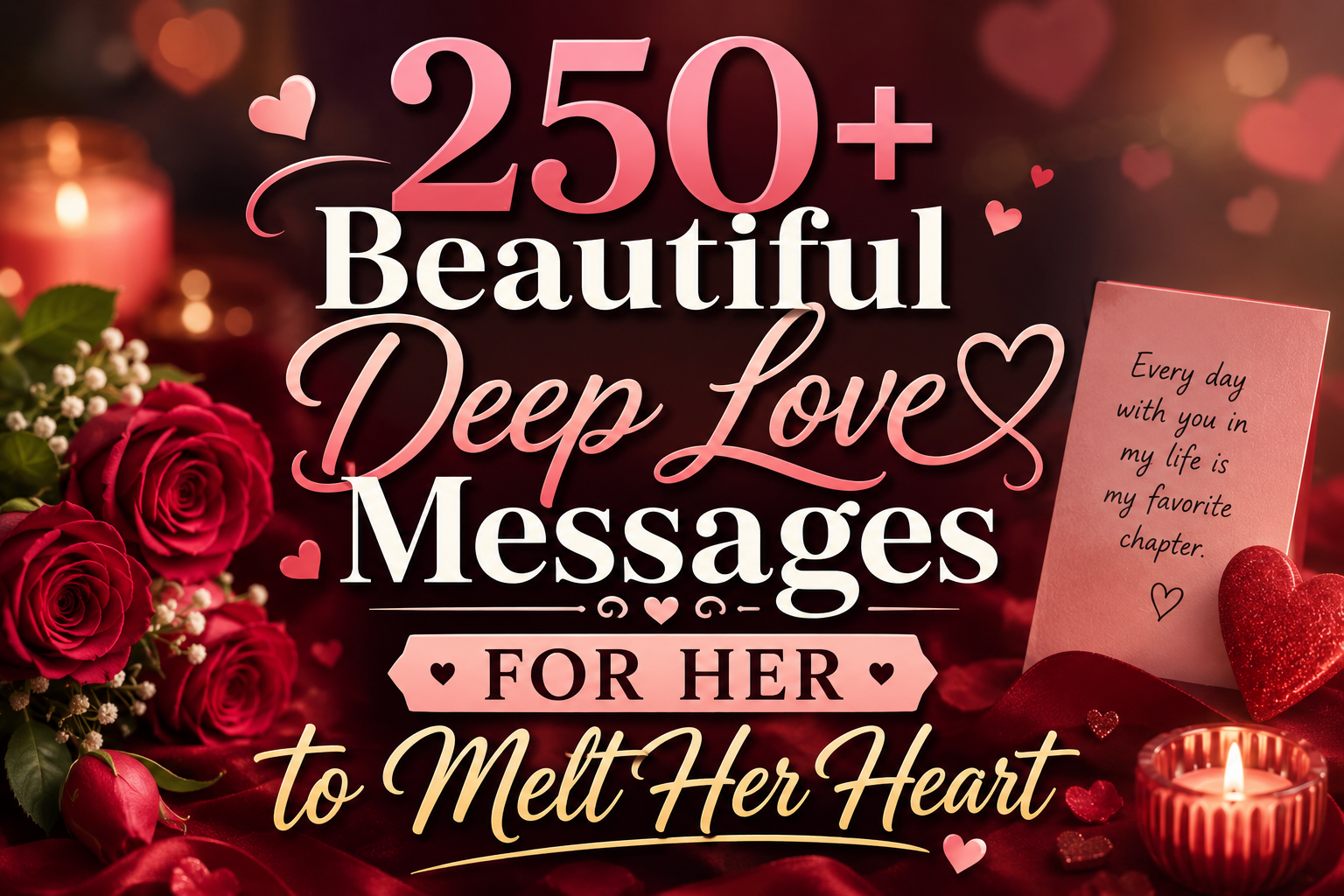 250+ Beautiful Deep Love Messages for Her to Melt Her Heart