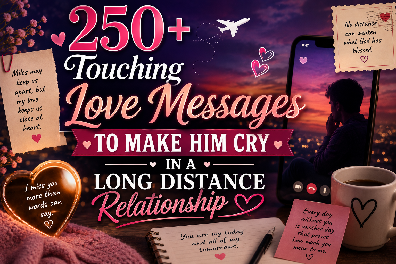 250+ Touching Love Messages to Make Him Cry in a Long Distance Relationship