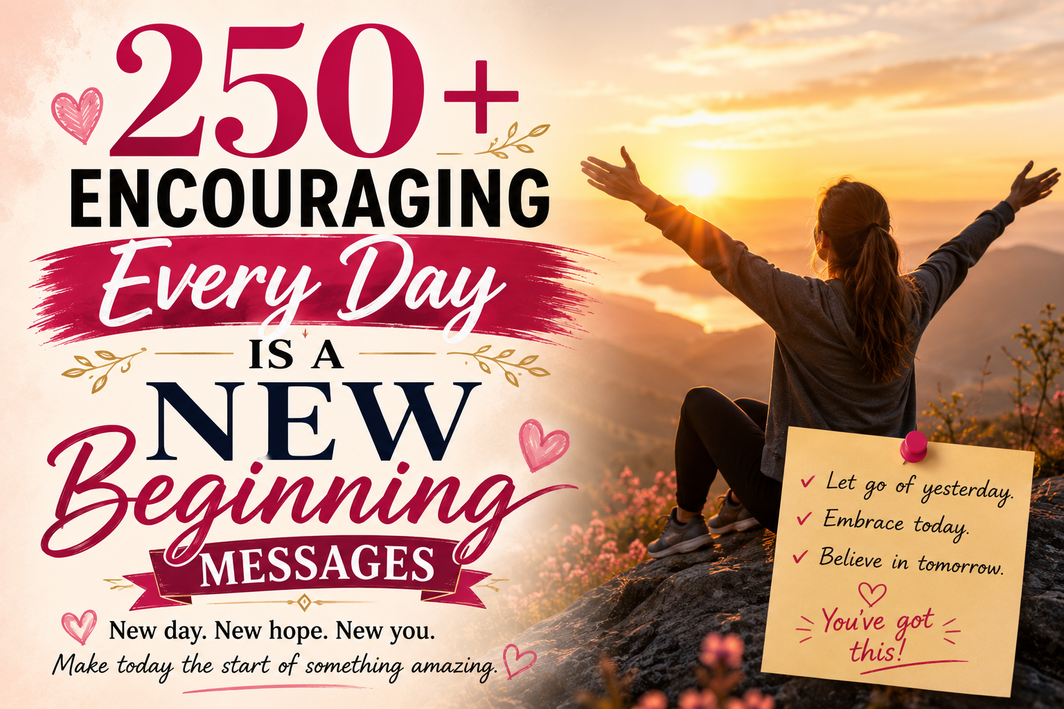 250+ Encouraging Every Day Is a New Beginning Messages